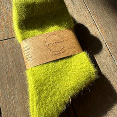 Billy Bamboo // Fluffy Angora Socks Olive