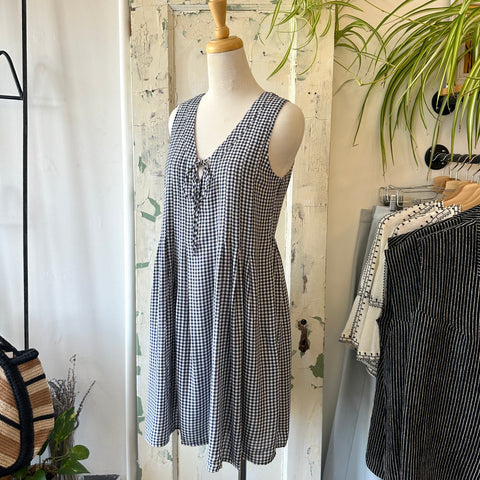 Naïf // Daphne Dress Navy Gingham