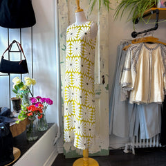 Compania Fantastica // Olive Flower Print Dress
