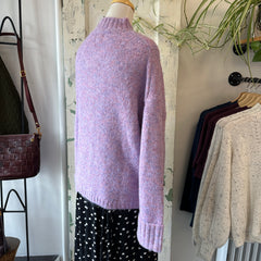Indi & Cold // Knit Sweater with Cuff Purple