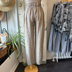 Yoga Jeans // Belted Linen Nora Pant Natural
