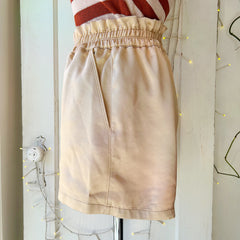 Melissa Nepton // Lauren Gold Satin Shorts