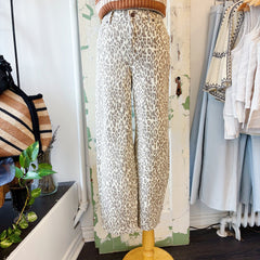 Yoga Jeans // Cher Leopard Barrel Jeans