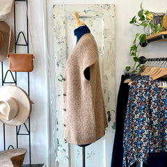 Indi & Cold // Camel Vest with Buttons