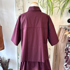 Bodybag by Jude // Montego Cropped Shirt Wine
