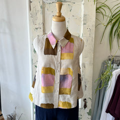 Eve Gravel // Nikki Top Yellow Gold