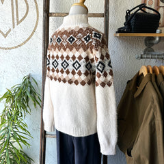 Pink Martini // Faire Isle Sweater Beige