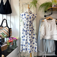 Compania Fantastica // Blue Lobster Print Dress