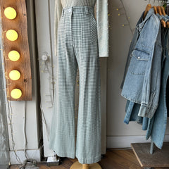 Birds of North America // Gannet Pants Sage Gingham