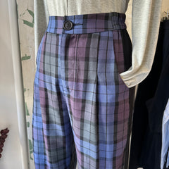 Eve Gravel // Pegg Pants Blue Tartan