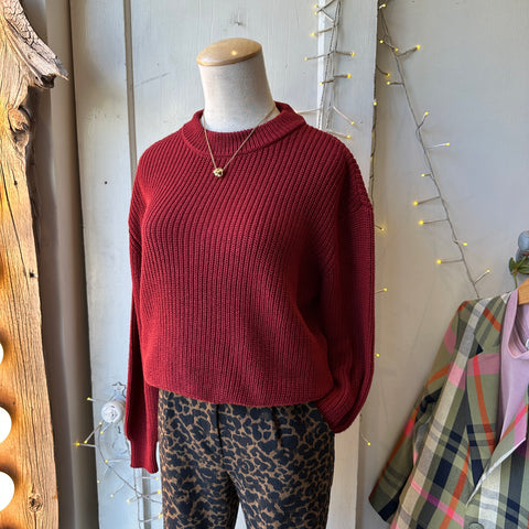 Minimum // Mikala Cotton Pullover Merlot