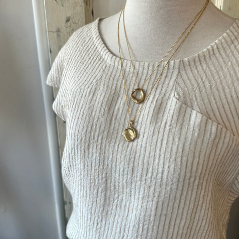 Jennifer Glasgow // Moira Top Ivory Stripe