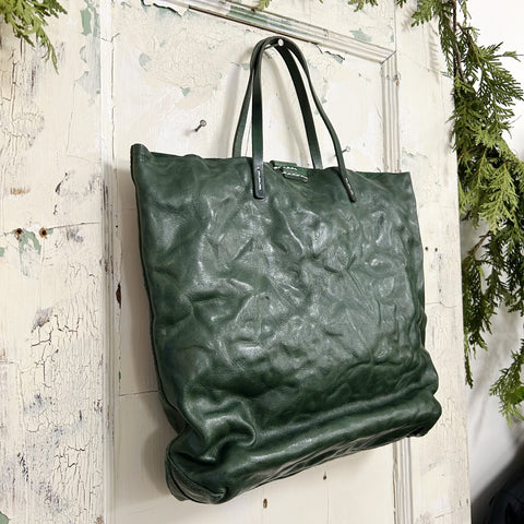 Uppdoo // Journey Crumpled Tote Hunter Green