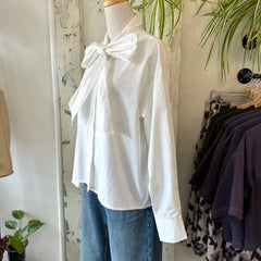Compania Fantastica // Bow Blouse White