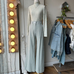 Birds of North America // Gannet Pants Sage Gingham
