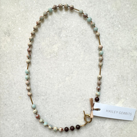 Hailey Gerrits // Indy Necklace Dalmation Jasper