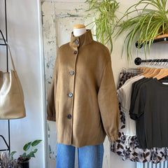 Indi & Cold // Camel Bomber Jacket Wool