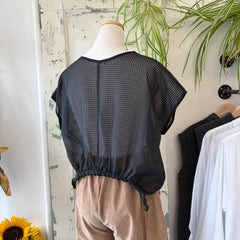 Chlo by Cokluch // Ape Top Organza Plaid Black