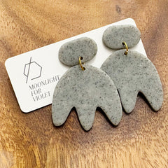 Moonlight For Violet // Fan Dangle Earrings