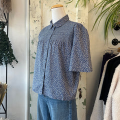 Atelier Reve // Odessa Blouse Blue *LAST SIZE XL
