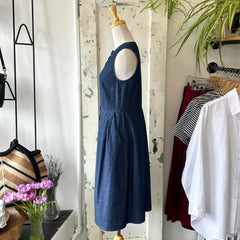 Birds of North America // Thunder Pumper Dress Dark Wash