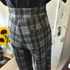 Pink Martini // Nadia Pants Grey Plaid