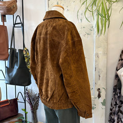 Indi & Cold // Tobacco Leather Bomber