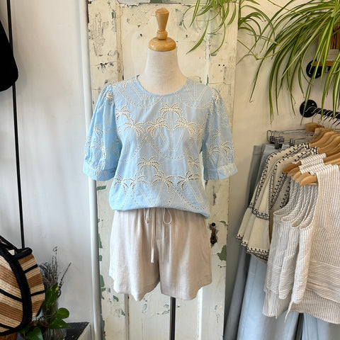 Pink Martini // Jada Top Blue