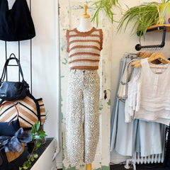 Yoga Jeans // Cher Leopard Barrel Jeans