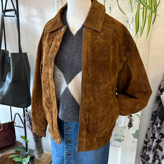 Indi & Cold // Tobacco Leather Bomber