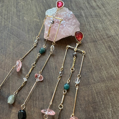 Hoopla // Gem Fringe 14K GP