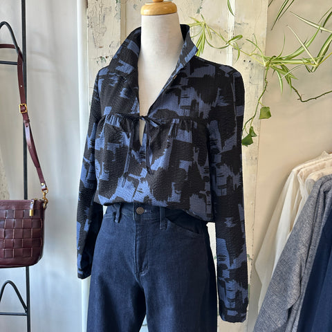 Dagg & Stacey // Phoebe Top Black Indigo