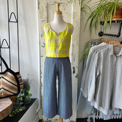 Ferris // Box Tank Yellow Plaid