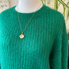 Indi & Cold // Fluffy Mohair Sweater Green