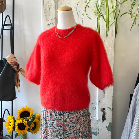 Des Petits Hauts // Alexa Red Short Sleeve Sweater
