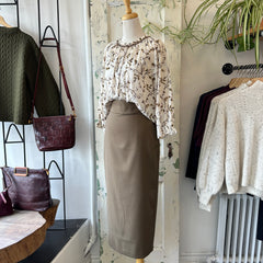 Indi & Cold // Suiting Pencil Skirt