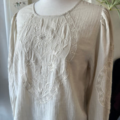 Indi & Cold // Embroidered Blouse Natural
