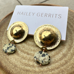 Hailey Gerrits // Button Earrings