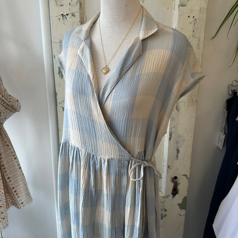 Indi & Cold // Gingham Crossover Dress Jasmine