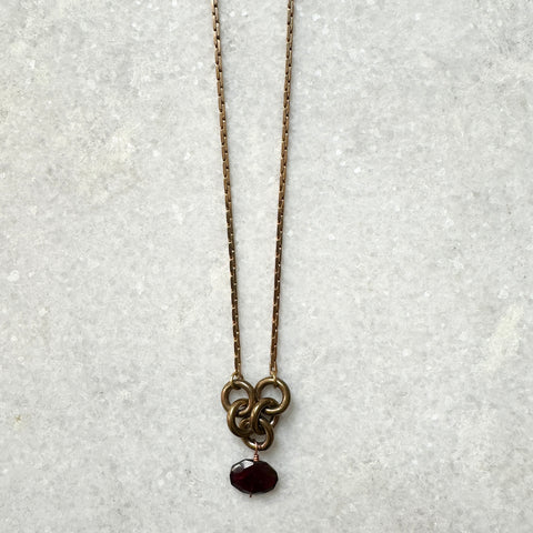 Hailey Gerrits // Mara Necklace Garnet