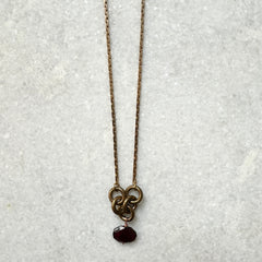 Hailey Gerrits // Mara Necklace Garnet