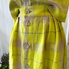 Ferris // Dream Summer Skirt Yellow Plaid