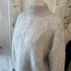 Des Petits Hauts // Alonzo Fluffy Cable Mock Neck