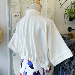 Eve Gravel // Knots Shirt White