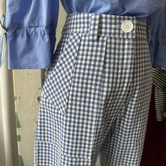 Birds of North America // Gannet Pants Blue Gingham