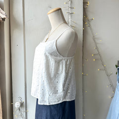 Gentle Fawn // Elsie Tank White Eyelet