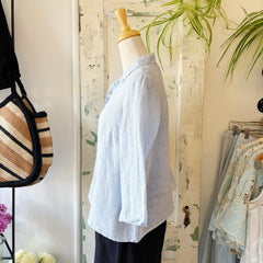 Naïf // Pippa Blouse Blue Chambray Linen