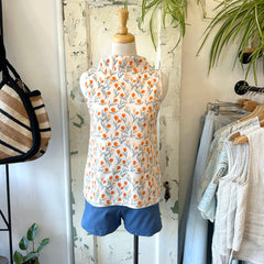 Meemoza // Bowie Tank Orange Print