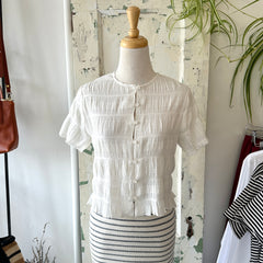 Mus and BomBon // Bruma Blouse White