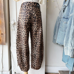 Dr. Denim // Nancy Leopard Denim Barrel